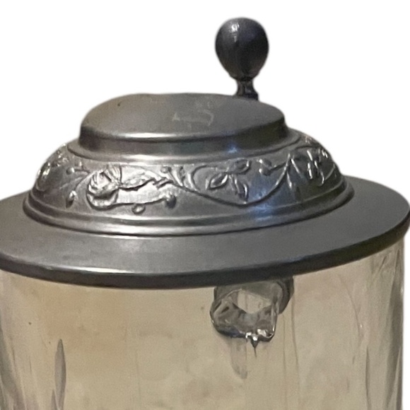 Vintage German Crystal Joska Waldglashutte Bodenmais Stein With Wheat Etching - Picture 6 of 13